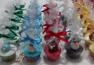doces decorados no tema Angry Birds Star Wars