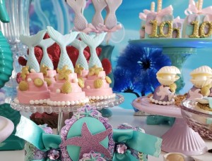 doces decorados no tema sereia
