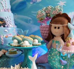doces decorados no tema sereia