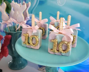 doces decorados no tema sereia