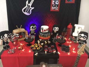 doces decorados rock n´roll