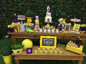 doces decorados Rapunzel