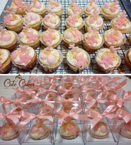 mini-cupcakes para bodas de coral