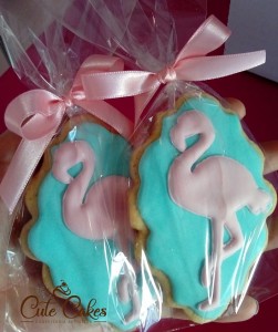 bolachas decoradas Flamingo