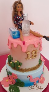 bolo personalizado Elisa Barbie