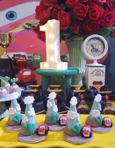 doces decorados Carros Disney