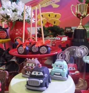 doces decorados Carros Disney