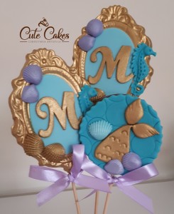 doces decorados ariel pequena sereia