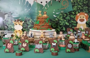 doces decorados safari